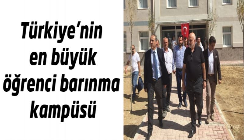 Türkiye’nin en büyük öğrenci barınma kampüsü
