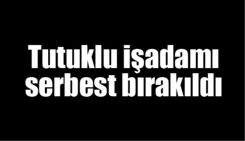 Tutuklu işadamı serbest bırakıldı