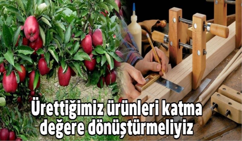 Ürettiğimiz ürünleri katma değere dönüştürmeliyiz 