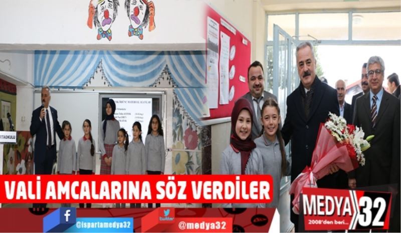 VALİ AMCALARINA SÖZ VERDİLER