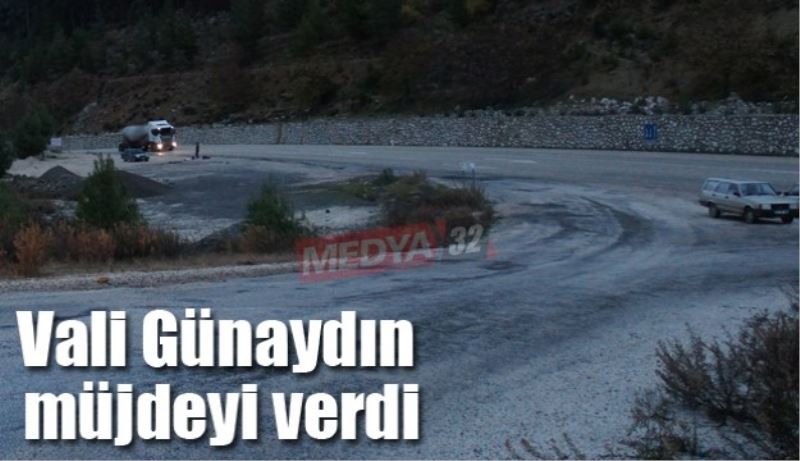 Vali Günaydın müjdeyi verdi