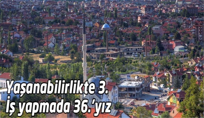 Yaşanabilirlikte 3. İş yapmada 36.’yız