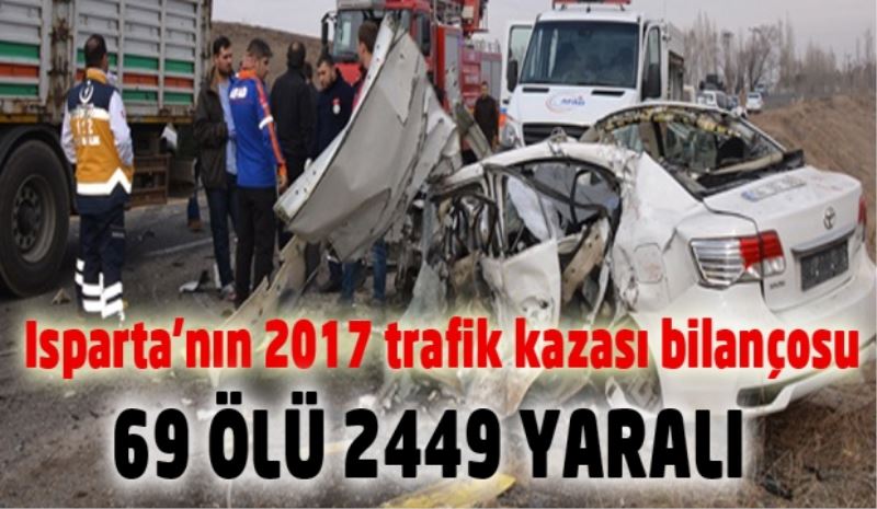 Yer Isparta: 69 ölü 2 bin 449 yaralı